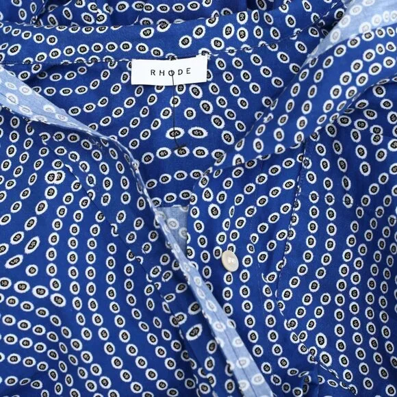 Rhode June Polka Dot Jumpsuit Blue S